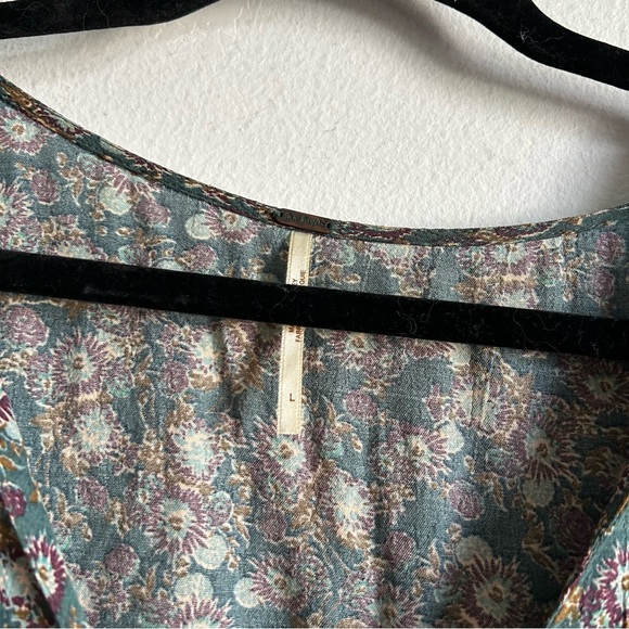 Free People Provence Green Floral Print Dress - Picture 6 of 12